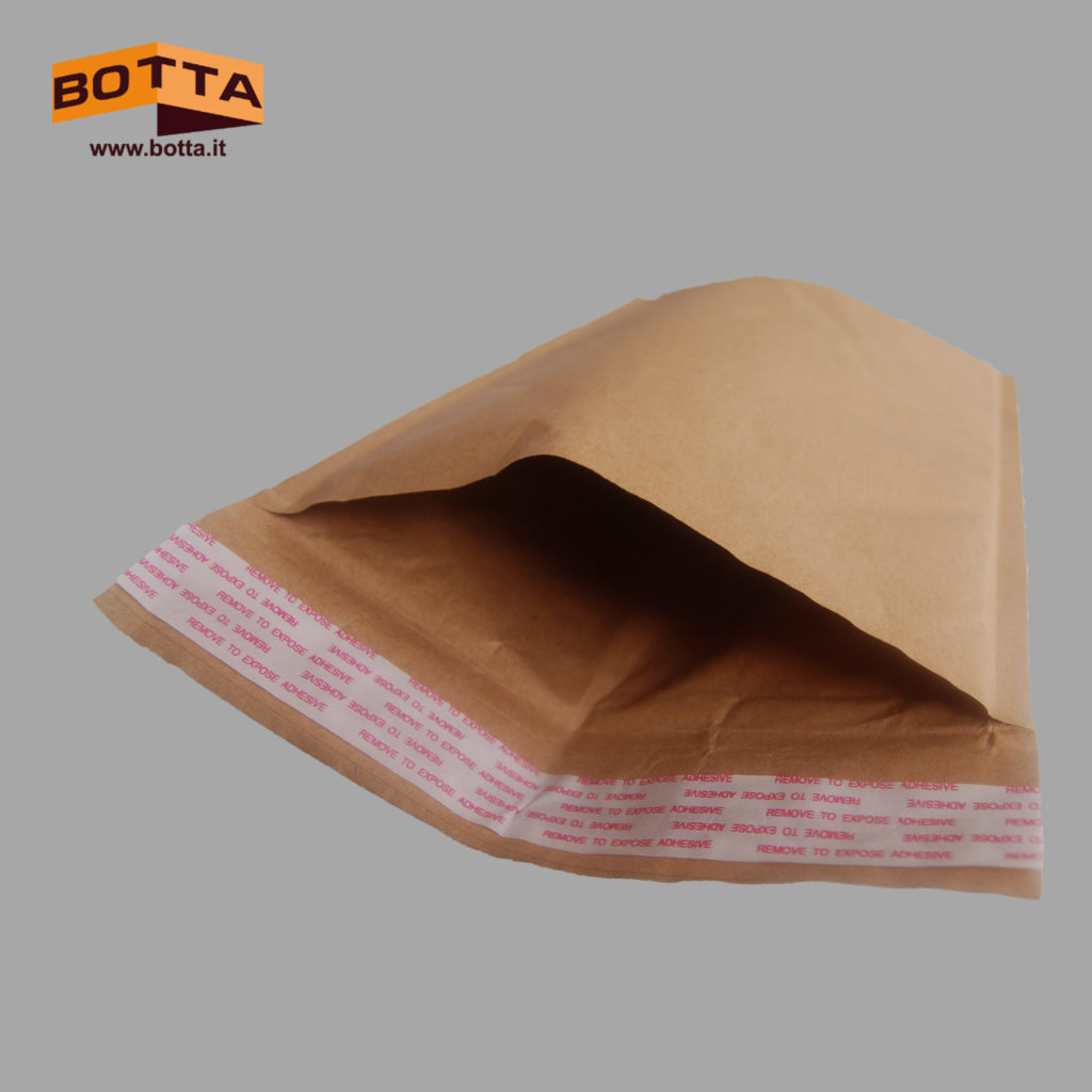 Compostable paper-padded envelope