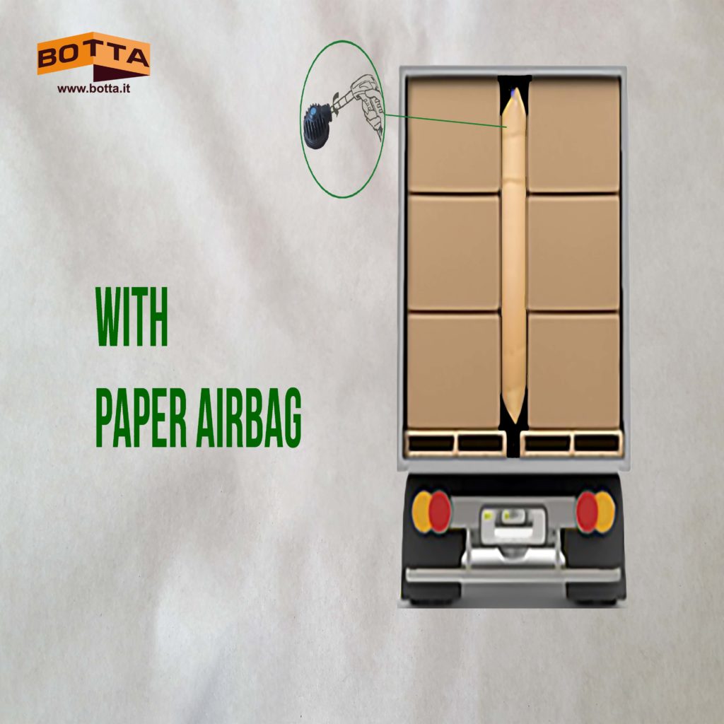 Paper Airbag BOTTA Packaging Inflatable cushion to fill empty space