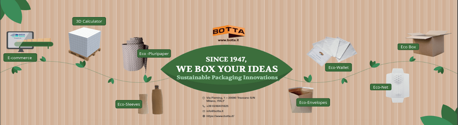 BOTTA ECOPACKAGING GEHT MIT DER ZEIT UND BRINGT EINE EIGENE LINIE NACHHALTIGER VERPACKUNGSPRODUKTE AUF DEN MARKT