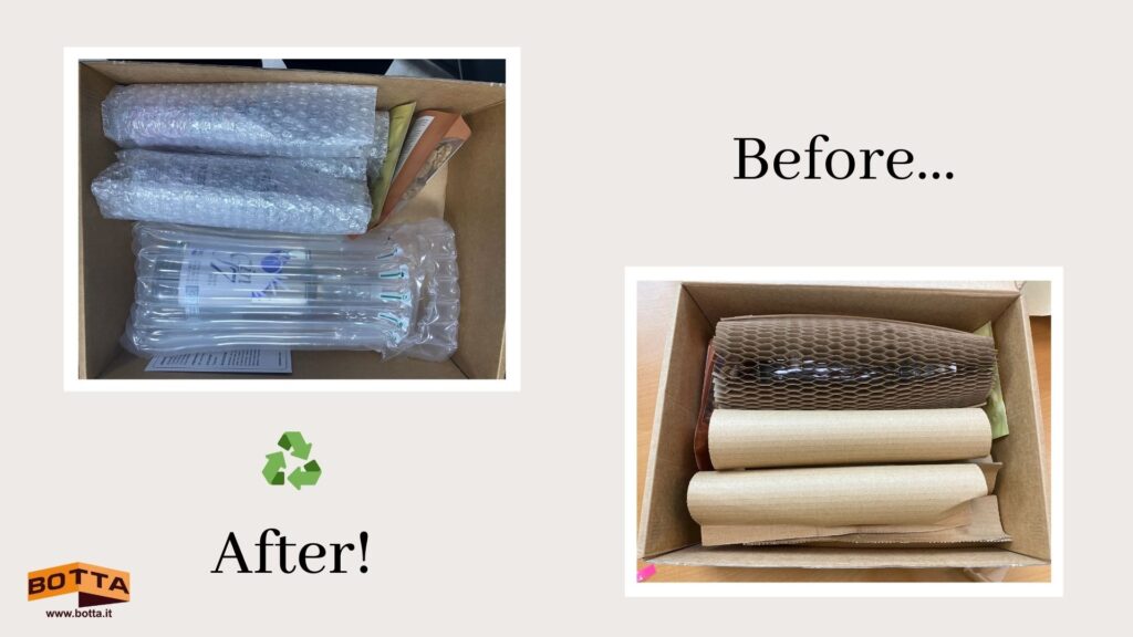 Self Padding Packaging ECO-SELF SEAL CARDBOARD - BOTTA PACKAGING » eco-packaging solutions