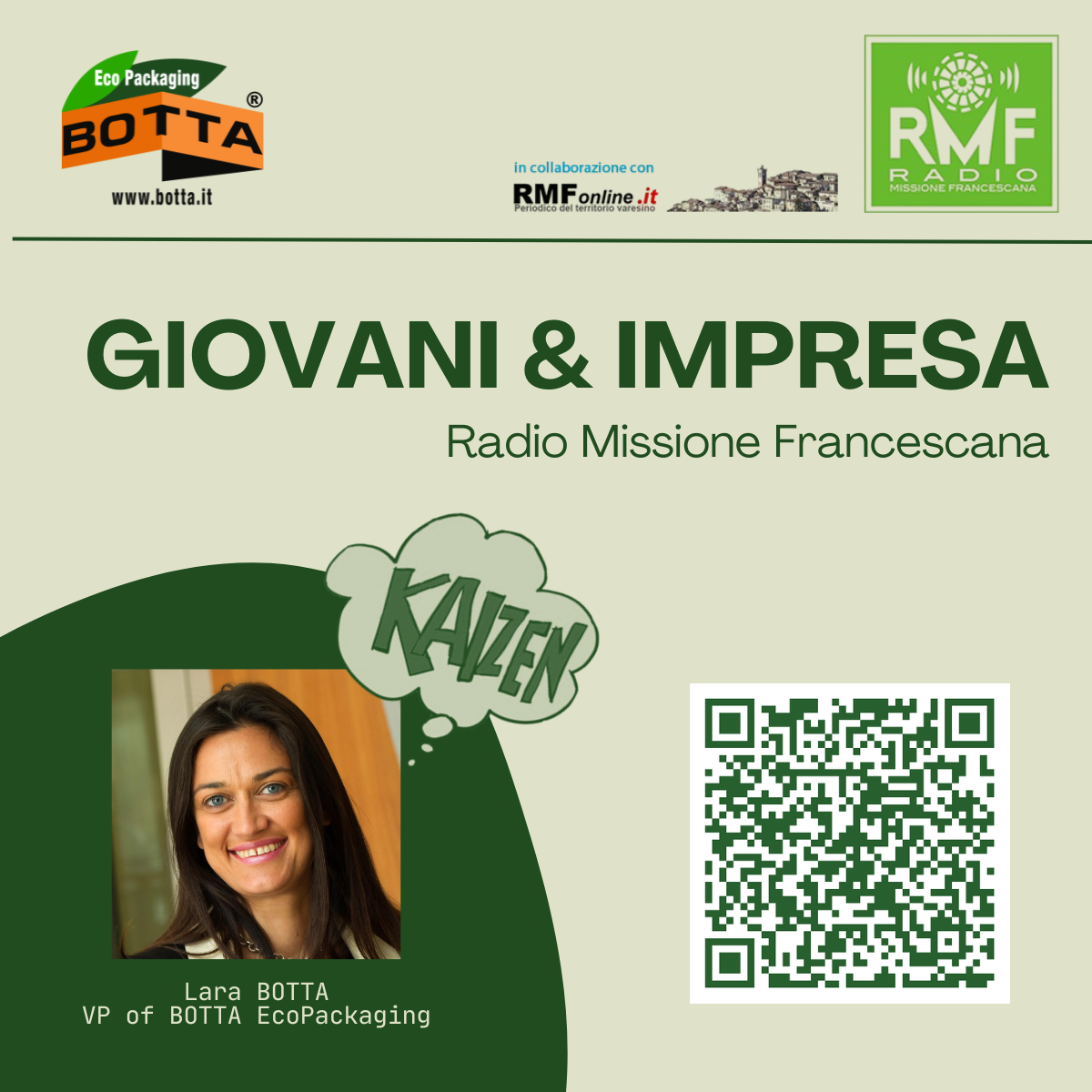 Lara BOTTA, Vice President of BOTTA EcoPackaging, Shares Insights on Sustainable Packaging and Continuous Improvement on Radio Missione Francescana