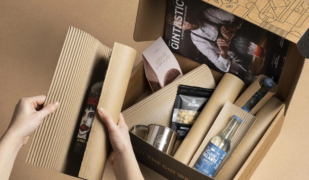 Exemple d'utilisation de l’Eco-Self Seal Cardboard