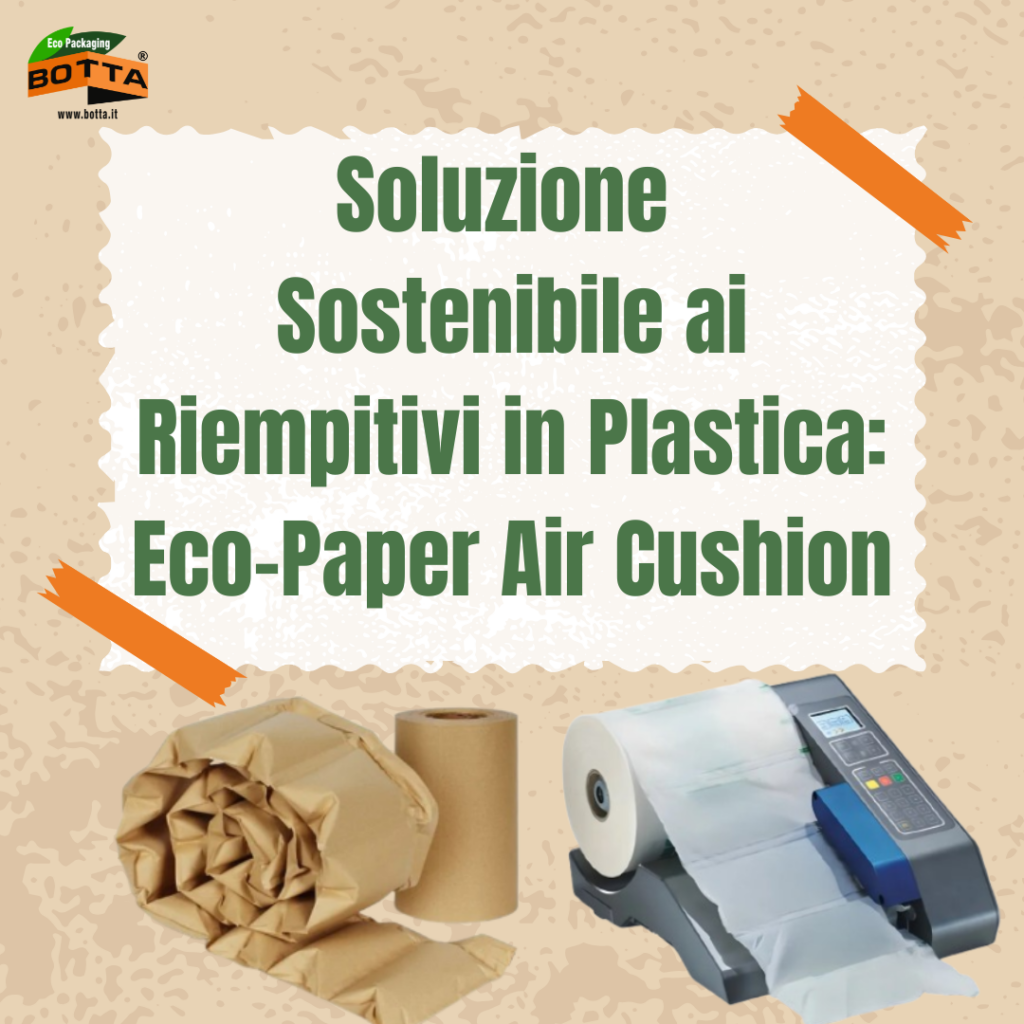 Cuscino ad aria in carta alternativo ai riempitivi in plastica monouso: una soluzione sostenibile per l’e-commerce