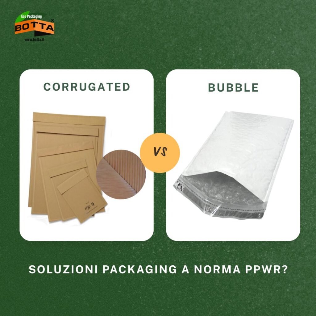 Buste ondulate vs buste a bolle: quale soluzione di imballaggio soddisfa il PPWR e protegge meglio?