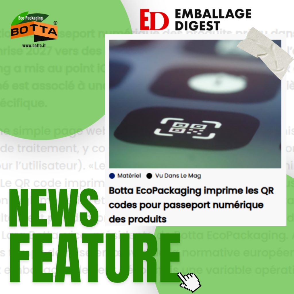 BOTTA EcoPackaging in Emballage Digest vorgestellt: iQRcode™ für den DPP