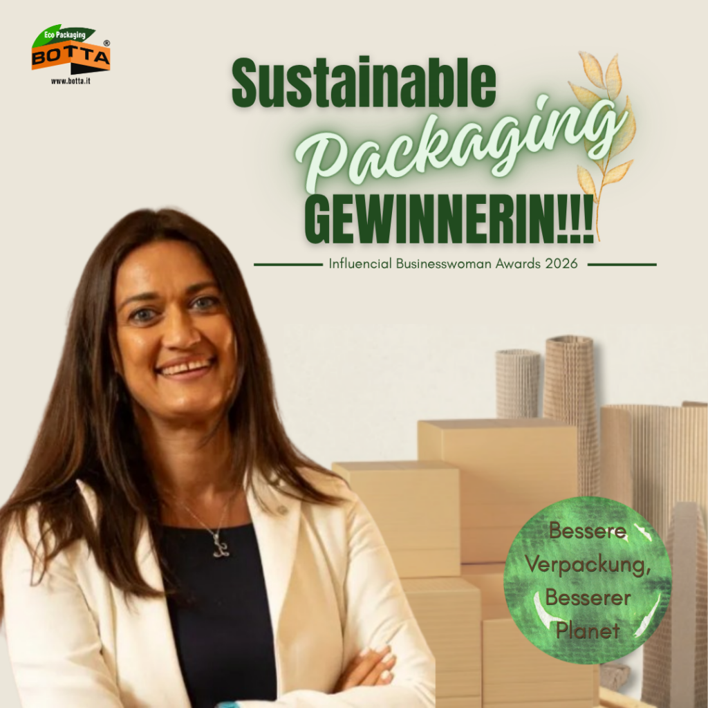 Großer Gewinn für BOTTA EcoPackaging! Lara Botta bei den Influential Businesswoman Awards 2026 geehrt