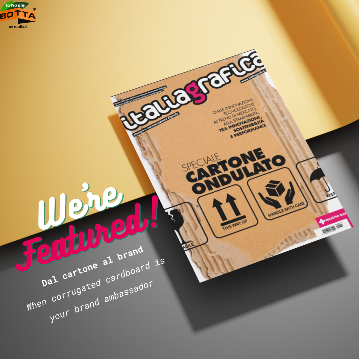 Redéfinir les Chaînes Logistiques avec des Solutions de Packaging Durable : BOTTA EcoPackaging à l&rsquo;Honneur dans Italia Grafica