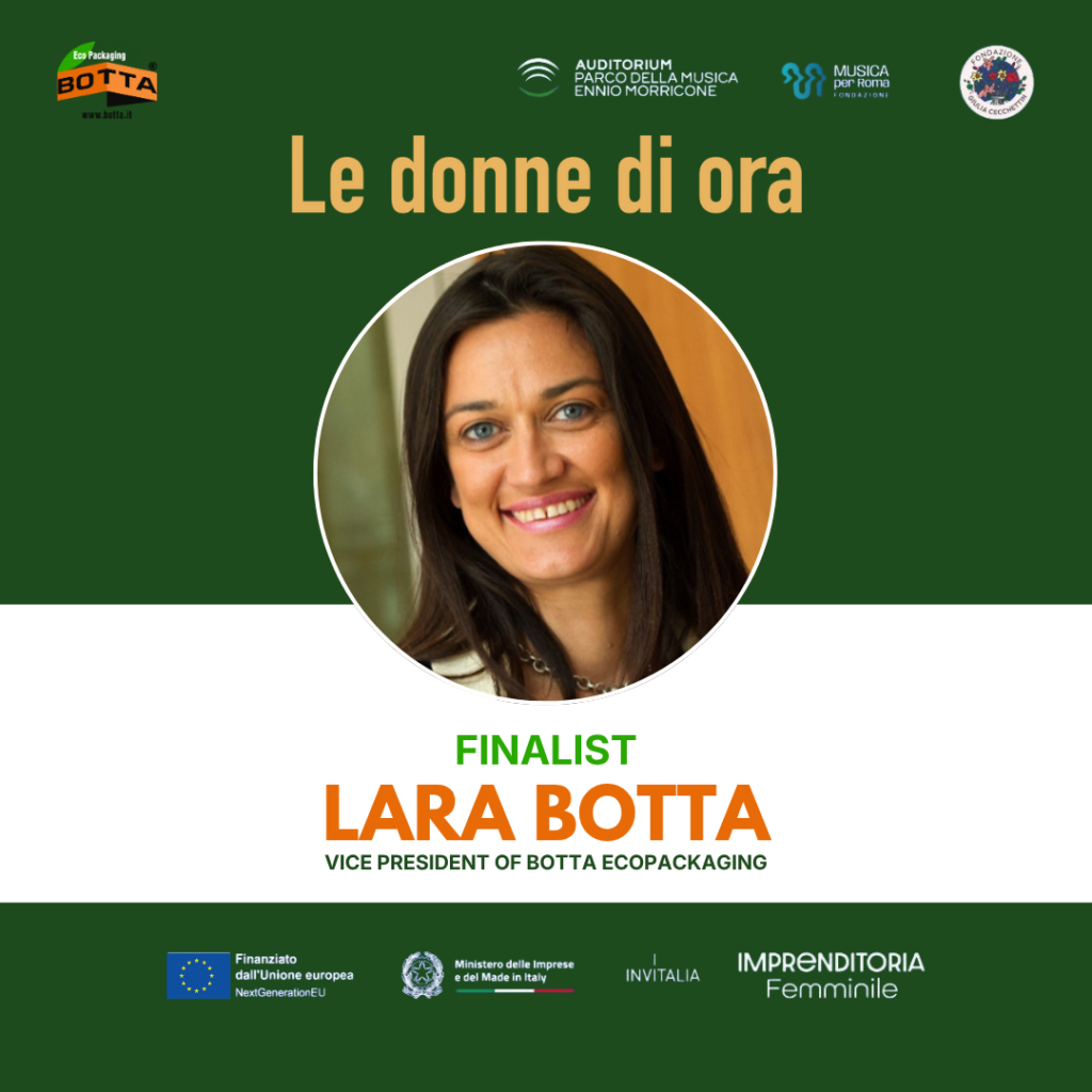 Lara Botta als Finalistin für den Le Donne di Ora Award für weibliche Führung im Bereich nachhaltiger Verpackungsinnovationen ausgezeichnet